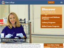 Tablet Screenshot of plattcolleges.edu